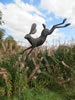 Hareborne - textured steel  aprox 170 cms tall