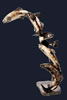 Rising Trout - life size mild steel
